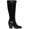 Chloé Rylee Buckle Leather Knee-high Boots In Black