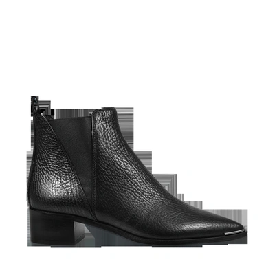 Acne Studios Jensen Small Grained Boots In Black Leather