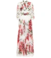 DOLCE & GABBANA PRINTED SILK CHIFFON MAXI DRESS,P00325855