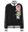 DOLCE & GABBANA EMBROIDERED CADY TRACK JACKET,P00325828
