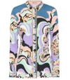 EMILIO PUCCI PRINTED SILK-BLEND SHIRT,P00324384