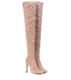 JIMMY CHOO MARIE 100 SUEDE BOOTS,P00338479