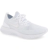 Nike Men's Epic React Flyknit Running Shoes, White