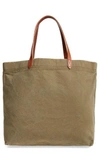 MADEWELL CANVAS TRANSPORT TOTE - GREEN,F9414