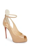 CHRISTIAN LOUBOUTIN MASCARALTA ANKLE STRAP PLATFORM SANDAL,3180516