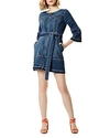 KAREN MILLEN DENIM UTILITY DRESS,DC040