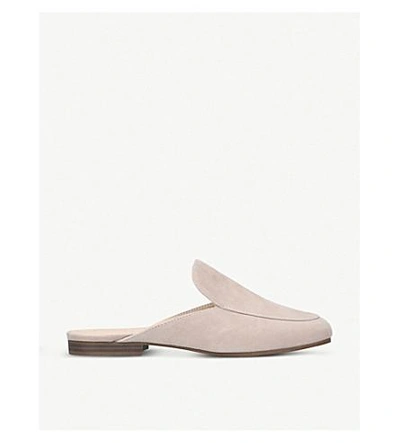 Kg Kurt Geiger Malin Suede Backless Loafers In Taupe