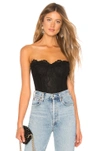 Bardot Oskar Lace Bustier Bodysuit In Black