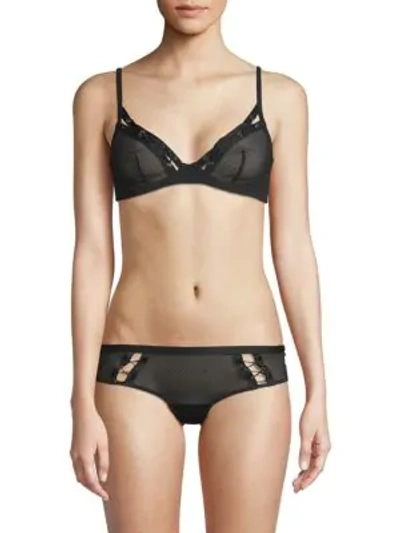 Addiction Nouvelle Lingerie Bottle Caps Underwire Bra In Black