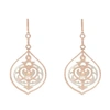 LATELITA LONDON Rosegold Large Carved Pearl Earring