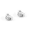 Anchor & Crew Bondi Surf Silver Earring Studs In Silver