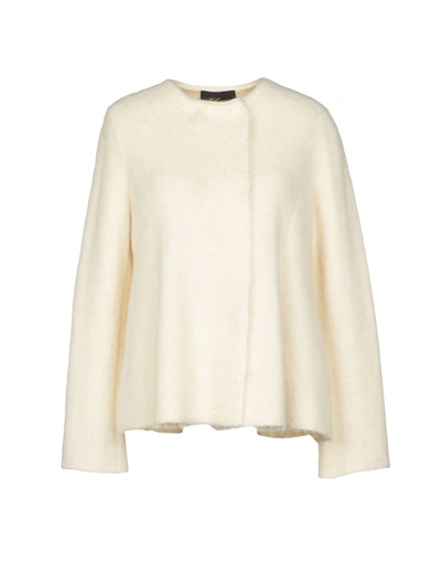 Les Copains Coat In Ivory