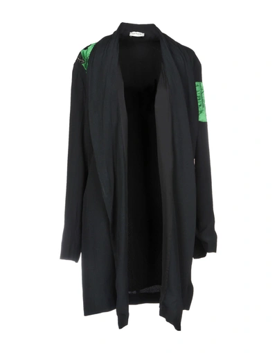 Attico Full-length Jacket In Black