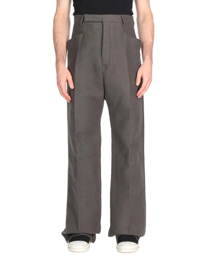 Rick Owens Casual Trousers In Grey