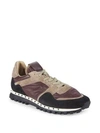 VALENTINO GARAVANI Cap Toe Suede Lace-Up Sneakers,0400098882299