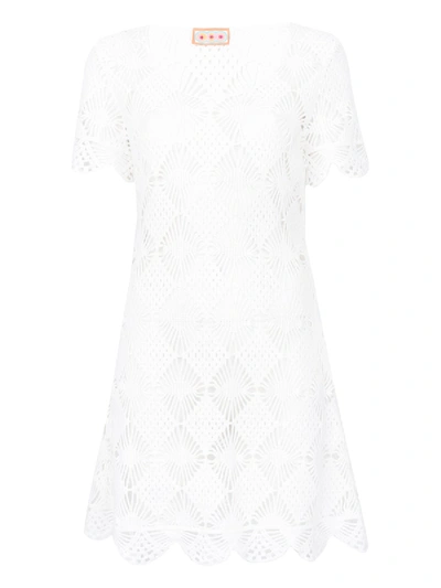 Lhd White B.b. Crochet Dress