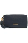 SEE BY CHLOÉ WOMAN TEXTURED-LEATHER WALLET NAVY,US 1188406768737845