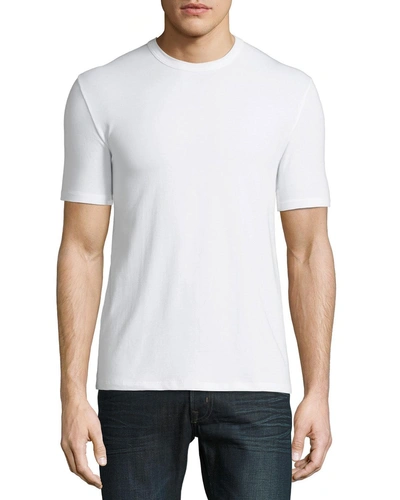 Neiman Marcus Men's 3-pack Cotton Stretch T-shirts In White