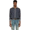 Gucci Gg Jacquard Cotton Jacket In 4245blured