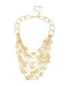 dressing gownRT LEE MORRIS SOHO LAYERED MULTI-DISC STATEMENT NECKLACE, 21,RS04542