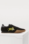 Kenzo Leather Move Sneakers In Black