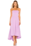 SUSANA MONACO SUSANA MONACO STRAPLESS HI LOW DRESS IN LAVENDER.,SUSA-WD1863