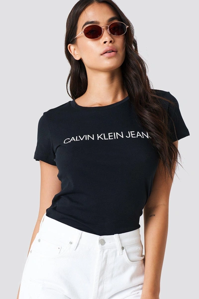 Calvin Klein Core Institutional Logo Tee - Black