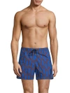 DAN WARD Geometric-Print Swim Shorts,0400099054340