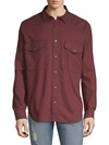 7 FOR ALL MANKIND Flap Pocket Cotton Shirt,0400089542652