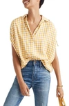 MADEWELL CENTRAL RUCHED SLEEVE SHIRT,J2281