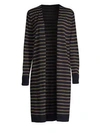 LAFAYETTE 148 Long Striped Cardigan