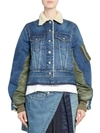 SACAI Denim Combo Bomber Jacket