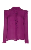 GIAMBATTISTA VALLI RUFFLE SILK BLOUSE,19SSPVCI1638-11HSE