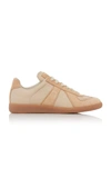 MAISON MARGIELA REPLICA LEATHER AND SUEDE SNEAKERS,684366