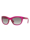RAY BAN 56MM Oversized Cat Eye Sunglasses,0400098382557