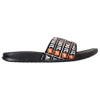 Nike Men's Benassi Just Do It Print Slide Sandals From Finish Line In Black