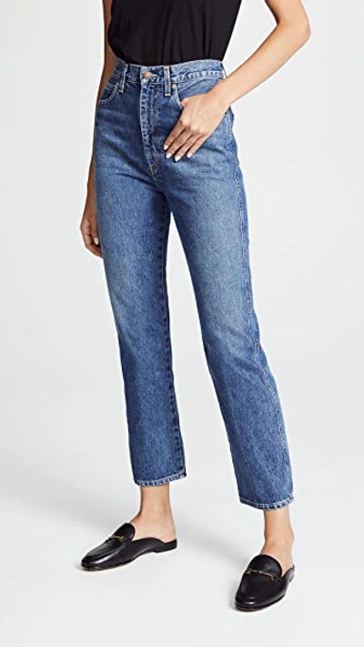 AGOLDE PINCH WAIST HIGH RISE KICK JEANS PLACEBO,AGOLE30174