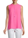 T TAHARI Moana Sleeveless Blouse,0400098839758