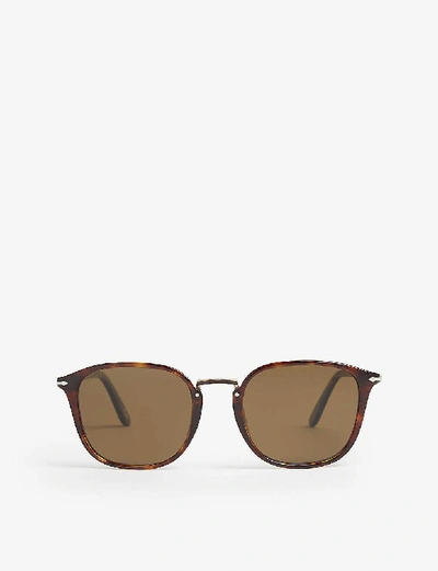 Persol Po3186s Phantos-frame Sunglasses In Havana