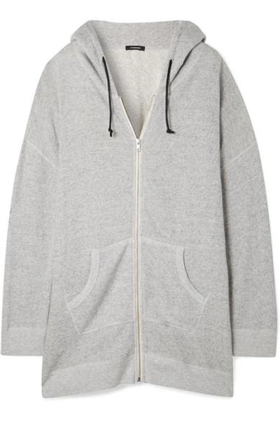 R13 Oversized Cotton-terry Hoodie In Hthr Grey