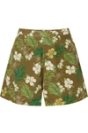 MIGUELINA AXA PRINTED COTTON-VOILE SHORTS
