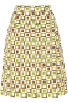 PRADA PRINTED COTTON SKIRT