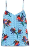 EQUIPMENT LAYLA PRINTED WASHED-SILK CAMISOLE