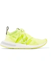 ADIDAS ORIGINALS ARKYN RUBBER-TRIMMED NEON MESH SNEAKERS