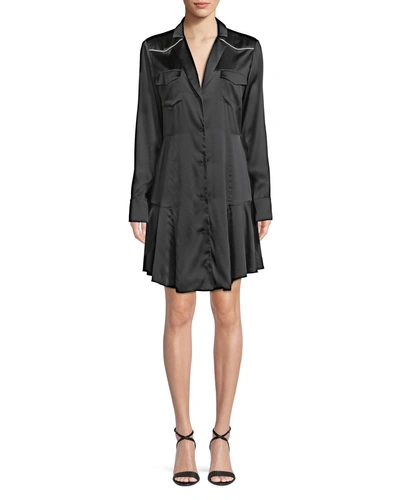 A.l.c Rora Silk Button-front Shirtdress