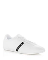 LACOSTE MEN'S STORDA PERFORATED LEATHER LACE UP trainers,736CAM0074147