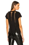 ICONS ICONS BRAID BACK SHORT SLEEVE TEE IN BLACK