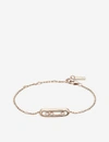 MESSIKA MESSIKA WOMEN'S PINK BABY MOVE 18CT ROSE-GOLD AND DIAMOND BRACELET,10024997