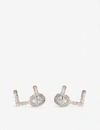 MESSIKA GLAM'AZONE 18CT PINK-GOLD AND PAVÉ DIAMOND EARRINGS,5258-10251-5832P