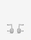 MESSIKA GLAM'AZONE 18CT WHITE-GOLD AND PAVÉ DIAMOND EARRINGS,5258-10251-5832W